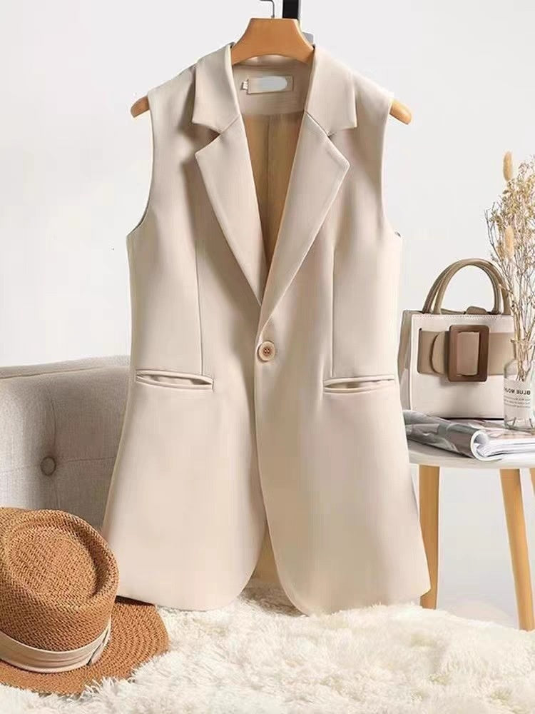 Women's Spring And Autumn Design Sense Vest Coat