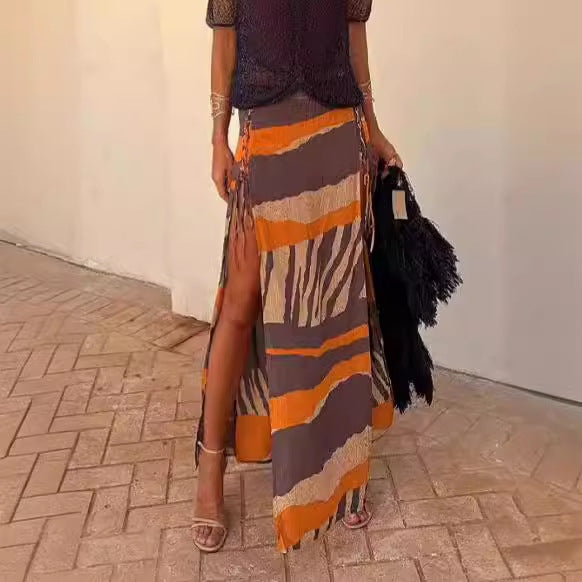 Seaside Beach Vacation Women's Split Skirt