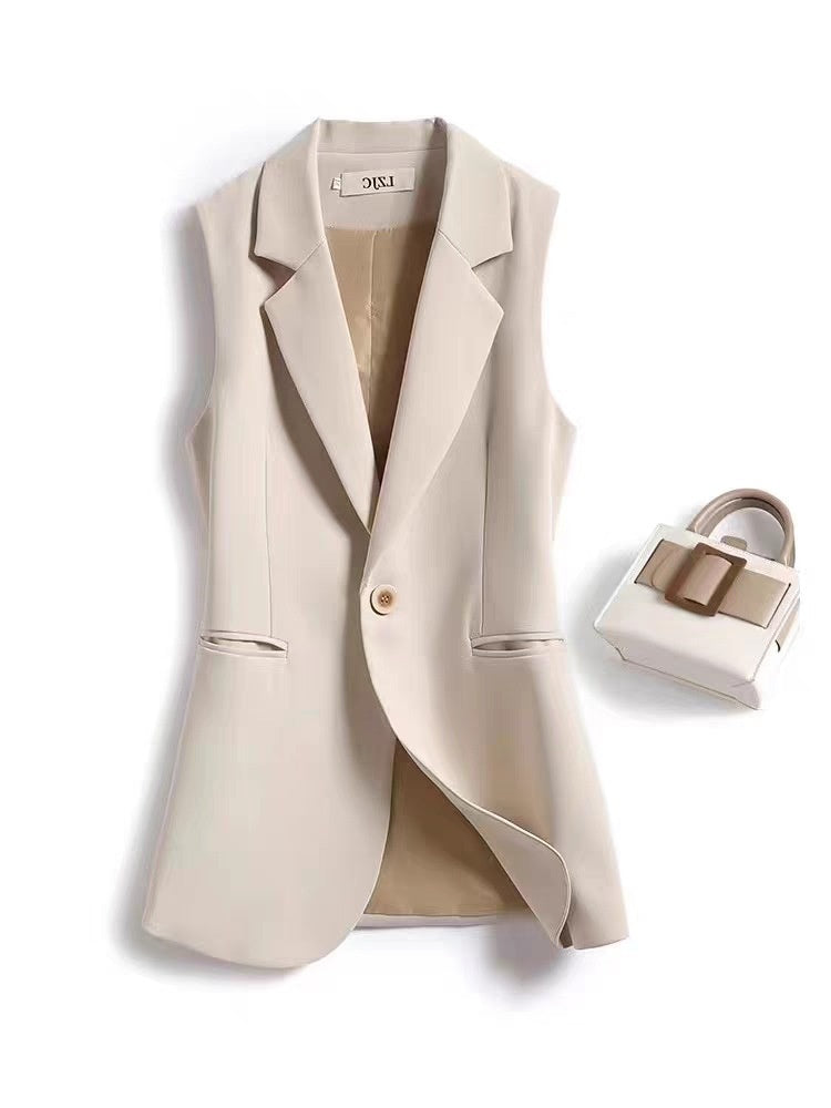 Women's Spring And Autumn Design Sense Vest Coat