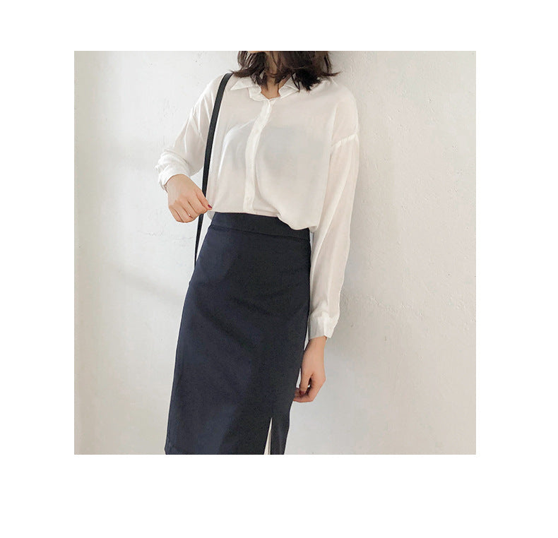 Irregular Design Pleated Skirt High Waist Mermaid Skirt Autumn Skirt