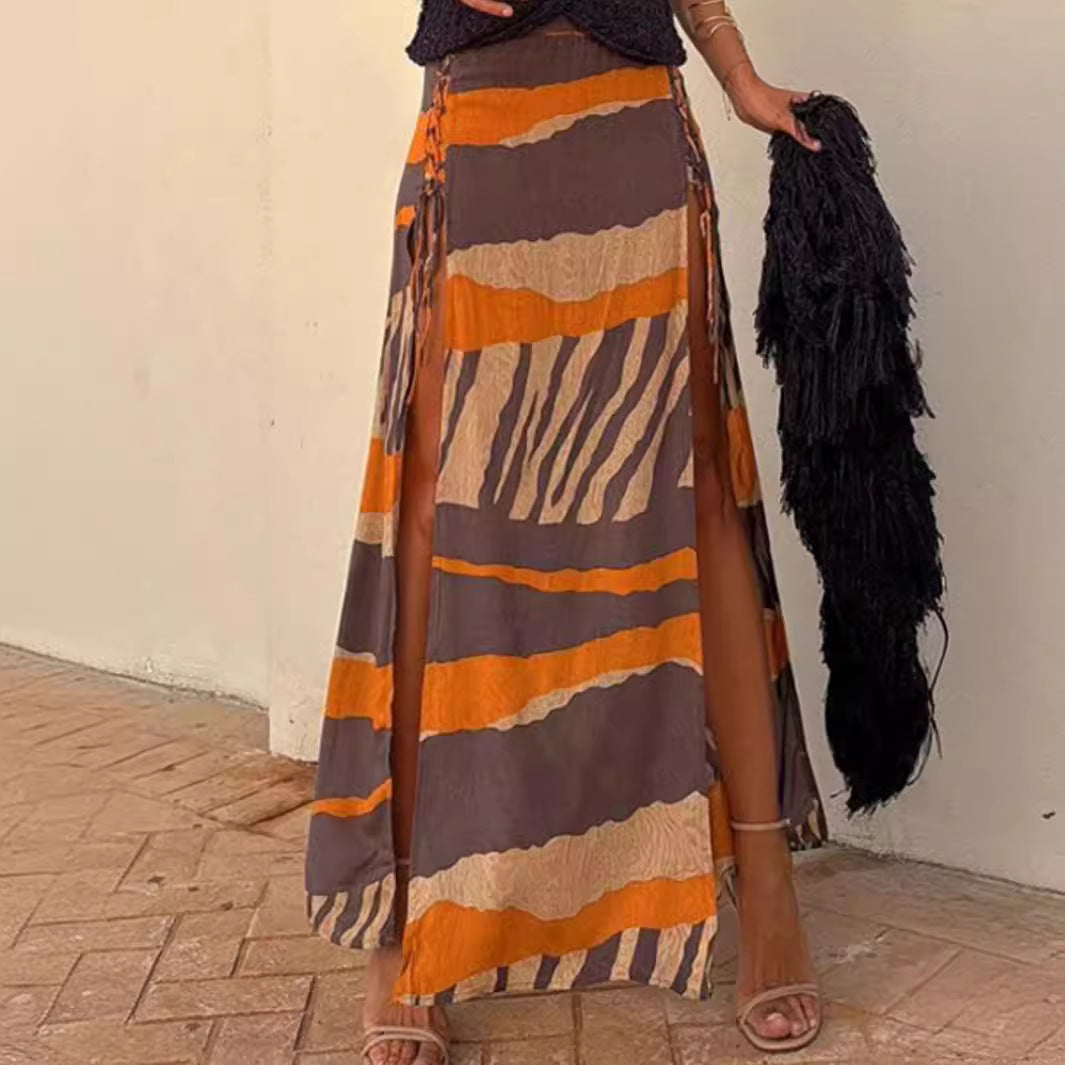 Seaside Beach Vacation Women's Split Skirt