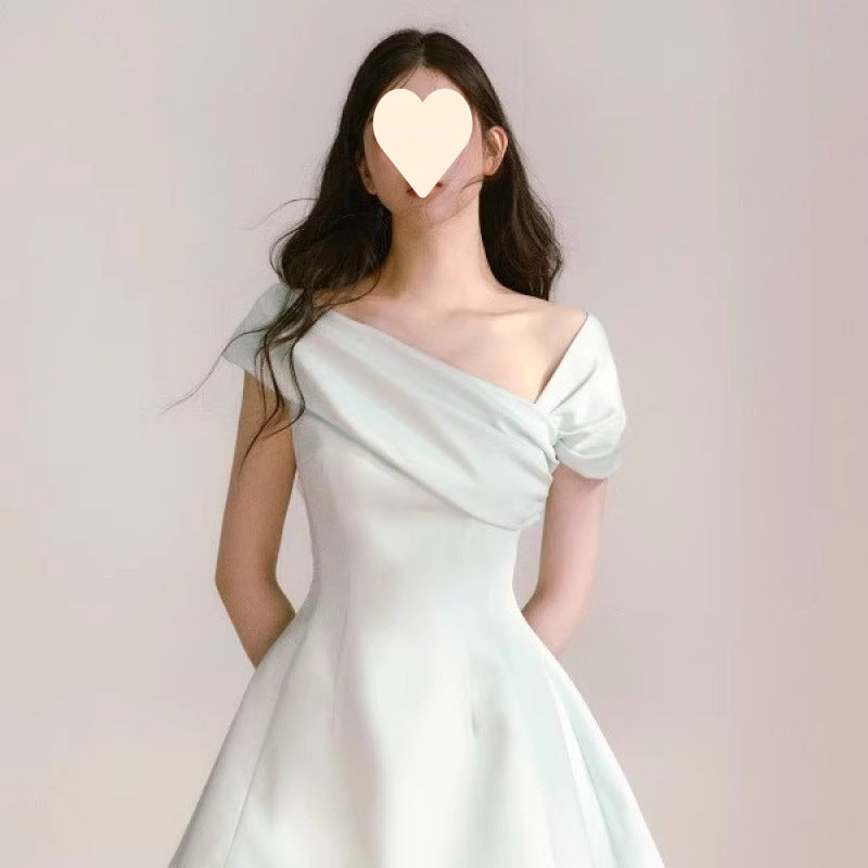 Gold Style Special-interest Design Unique And Beautiful Tight Waist Skirt