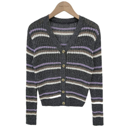Fashionable Thin Knitted Cardigan Coat For Women