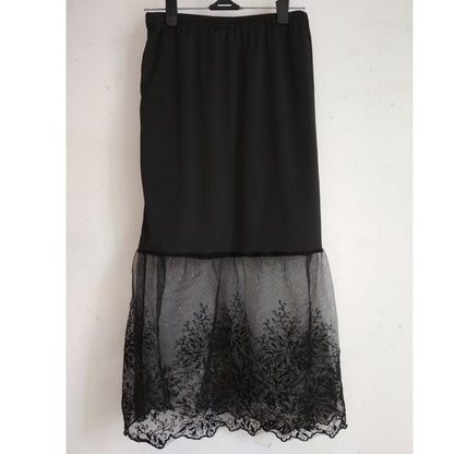 Lace mesh skirt skirt long skirt
