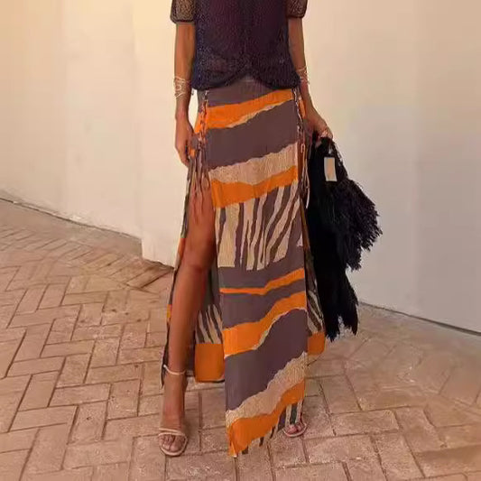Seaside Beach Vacation Women's Split Skirt