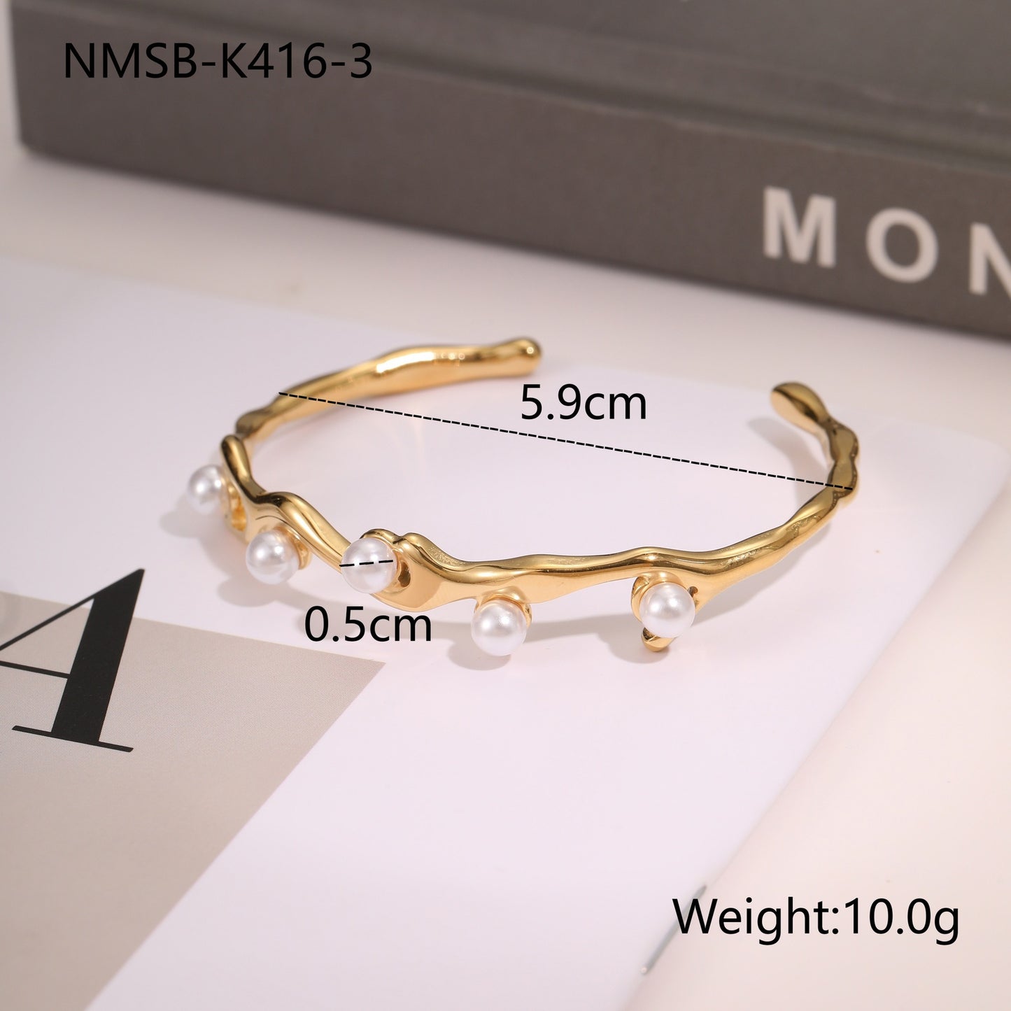 European And American Ins Fashion Design Stainless Steel Bracelet Opening Bracelet