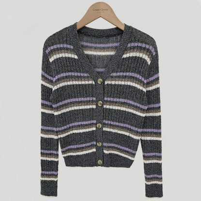 Fashionable Thin Knitted Cardigan Coat For Women