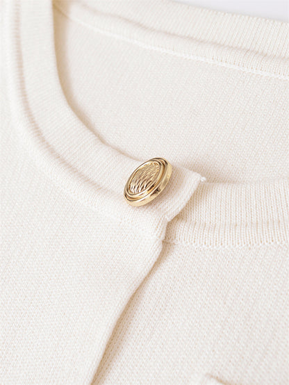 Women's Fashionable All-matching Simple Knitting Coat