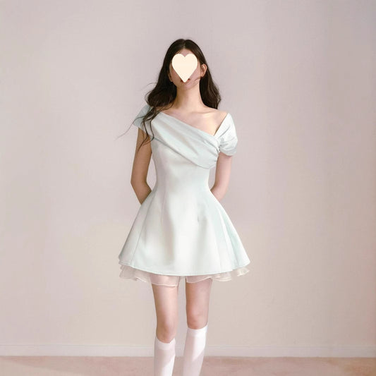 Gold Style Special-interest Design Unique And Beautiful Tight Waist Skirt